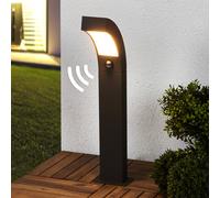 Lucande, luminaire pour socle LED Lennik, capteur, 60 cm, anthracite LENNIK Lucande, noir, Aluminium, Moderne