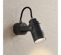 Lucande Projecteur mural extérieur Galina, gris, aluminium, hauteur 11,2 cm Galina Lucande, dimmable, gris, Aluminium, Moderne, Luminaire extérieur
