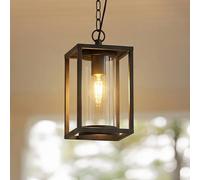 Lucande, suspension d'extérieur Ferda, 25 cm, anthracite, IP44 Ferda dimmable, noir, Aluminium, Moderne