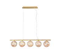 Luce Ambiente Design HONEY Suspension à 5 sources lumineuses, linéaire, G9, I-HONEY-SQ5,