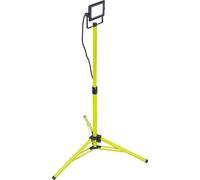 Luceco Lampe de Travail LED à Trépied à Tête Unique, Fine, Réglable, Multi-Position, Pliable, Câble de 2,5 m, Résistante aux Intempéries, Noire/Verte, IP65, 50W, 4000 lm, 5000 K, EFLDTS50B50