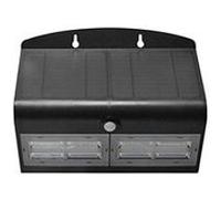 Luceco lexs80b40 projecteur solaire led ip44 + détecteur de mouvement, métal/abs, 6. 8 w, noir, 270mm x 220mm Noir G