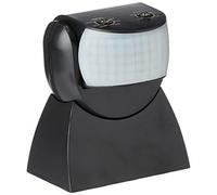 Luceco LGIP65WTB-01 Détecteur infrarouge jour et nuit en applique inclinable Ip65 1200 W, 240 V, Noir, 120mm x 80mm