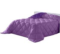 Lucena Cantos - Couette nordique unie 400 g/m² (180 x 270, Bicolore Mauve/Lila