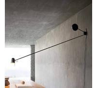 Luceplan Applique mural design Counterbalance, noir, Salon / Salle à manger, Métal, Design, Applique
