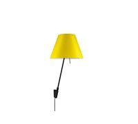 Luceplan Costanzina Parete noir Wandleuchte, jaune vif