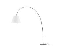 Luceplan Lampadaire Lady Costanza D13E d Abat-jour blanc-pied laqué noir