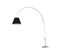Luceplan Lampadaire Lady Costanza D13E d abat-jour noir. pied en aluminium
