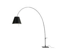 Luceplan Lampadaire Lady Costanza D13E d abat-jour noir-pied laqué noir