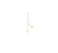 Luceplan Lita Suspension Multiple Ø14 Opale & Frêne