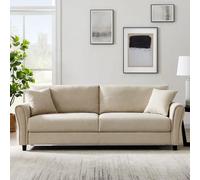 Lucerne canapé 4 places en tissu beige