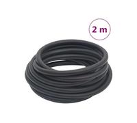 vidaXL Tuyau d'air Hybride Noir 0,6" 2 m Caoutchouc et PVC, Tuyau de compresseur d'air, Tuyau pneumatique, Tuyau d'air en Caoutchouc
