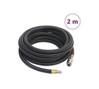 vidaXL Tuyau d'air hybride 2 m noir