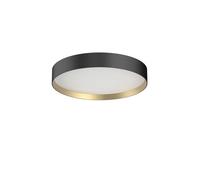 LUCIA 45 Applique/Plafonnier Noire/Dorée, 26W, 2700K