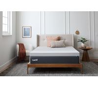 LUCID 4 pouces Surmatelas en mousse viscoélastique au charbon de bambou - Double
