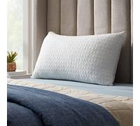 LUCID 60 x 60 cm Oreiller Hybride en Flocons de Mousse à mémoire de Forme et Microfibre - Rembourrage Ajustable - taie en Rayonne Lavable - pour Dormir sur Le côté, Le Ventre ou Le Dos