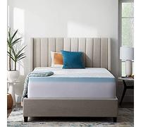 Lucid Housse de surmatelas en Mousse à mémoire de Forme, Douce et Respirante, Lavable en Machine, lit California King Size, Blanc