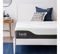 LUCID Matelas hybride, 25 cm epaisseur - Latex réactif - Memoire de forme Gel - Ressorts ensachés en acier - Oeko-Tex - Dureté médium - 120x190 cm, 1 personne
