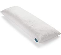 LUCID Oreiller de corps en flocons de mousse à mémoire de forme - pour dormir sur le côté - oreiller de grossesse - housse ultra douce à base de viscose de bambou