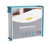 LUCID Protège-matelas en jersey de bambou de première qualité - Ultra doux - Imperméable - Double