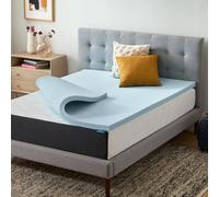 Lucid Surmatelas de 5,1 cm pour lit Double, Mousse à mémoire de Forme infusée de Gel, surmatelas en Mousse à mémoire de Forme pour lit Double, Design ventilé, certifié CertiPur