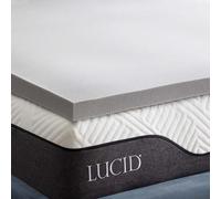 LUCID Surmatelas de 5 cm en Mousse à mémoire de Forme au de Charbon de Bambou - Surmatelas 140 x 190 cm