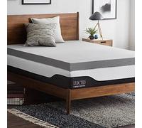 LUCID Surmatelas en Mousse à mémoire de Forme en Charbon de Bambou de 10 cm - Charbon Actif - Surmatelas Respirant, King Size (150 x 200 cm)
