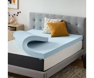 LUCID Surmatelas en Mousse à mémoire de Forme en Gel de 10,2 cm - Design ventilé - Ultra Pelucheux - pour lit Simple