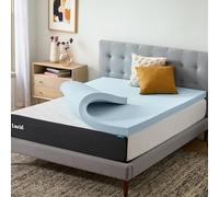 LUCID Surmatelas en Mousse à mémoire de Forme infusée de Gel de 7,6 cm pour très Grand lit californien - Design ventilé - Certifié CertiPur
