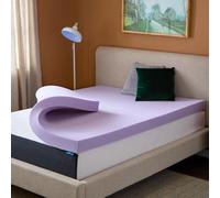 LUCID Surmatelas en Mousse à mémoire de Forme infusée de Lavande de 10,2 cm - Design ventilé - Lit Simple XL