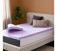 LUCID Surmatelas en Mousse à mémoire de Forme infusée Lavande 7,6 cm - Design ventilé - Taille Double