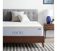 LUCID Surmatelas Traditionnel en Mousse 2.0 de 5,1 cm pour très Grand lit, Ivoire