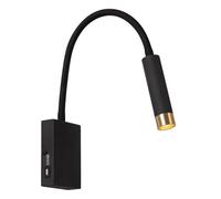 LUCIDE ALEC - Spot mural/Applique mural - LED 3 StepDim - G9-1x3W 2700K - Des anneaux interchangeables inclus - Noir