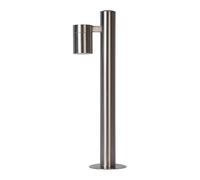 LUCIDE ARNE-LED - Borne extérieur - Ø 6,3 cm - LED - GU10 (MR16) - 1x5W 2700K - IP44 - Chrome Dépoli