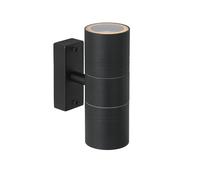 Lucide ARNE-LED - Spot Mural Extérieur - Ø 6,3 cm - LED - GU10 - 2x5W 2700K - IP44 - Noir