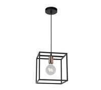 LUCIDE ARTHUR - Suspension - 1xE27 - Noir
