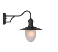 LUCIDE ARUBA - Applique murale Intérieur/Extérieur - Ø 25 cm - 1xE27 - IP44 - Noir