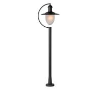 LUCIDE ARUBA Borne extérieur Métal/Verre Noir