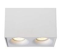 Lucide BENTOO-LED - Spot Plafond - LED Dim. - GU10 - 2x4,5W 3000K - Blanc
