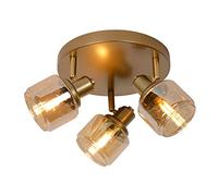 LUCIDE BJORN - Spot plafond - Ø 38 cm - 3xE14 - Or Mat/Laiton