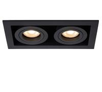 Lucide CHIMNEY - Spot encastrable - 2xGU10 - Noir