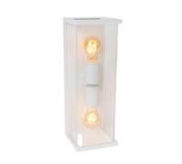 LUCIDE CLAIRE - Applique murale Intérieur/Extérieur - 2xE27 - IP54 - Blanc