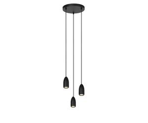 Lucide Evora Modern Pendant light - Ø 25 cm - 3xGU10 - Black