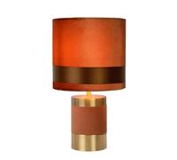 LUCIDE EXTRAVAGANZA FRIZZLE - Lampe de table - Ø 18 cm - 1xE14 - Brun