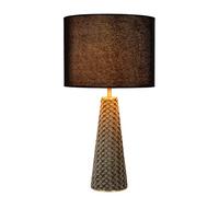LUCIDE EXTRAVAGANZA VELVET - Lampe de table - Ø 25 cm - 1xE27 - Noir