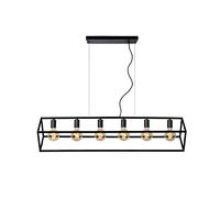 LUCIDE FABIAN - Suspension - 6xE27 - Noir