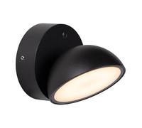 LUCIDE FINN - Applique murale Intérieur/Extérieur - LED - 1x12W 3000K - IP54 - Détecteur Jour/Nuit - Noir