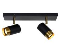 Lucide Spot plafond 2 lampes - Noir