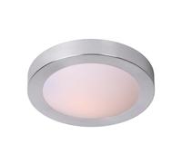 LUCIDE FRESH - Plafonnier Salle de bains - Ø 35 cm - 2xE27 - IP44 - Chrome Dépoli