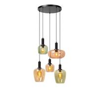 LUCIDE ILONA - Suspension - 5xE27 - Noir